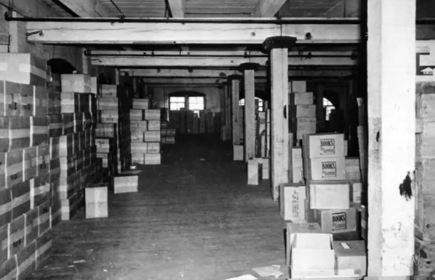Interior of the Book Depository, circa 1963