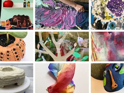 A sampling of the creative projects inspired by artworks and artmaking techniques found within the Hirshhorn’s collections, available from the “Hirshhorn Kids at Home” series.