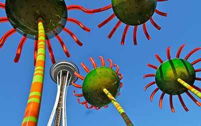 “Sonic Bloom,” a solar sculpture at the Pacific Science Center in Seattle