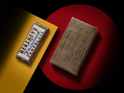 Two bars that Hershey&#39;s devised for the U.S. military: Ration D, and the tastier (and more enduring) Tropical Chocolate Bar, which soldiers received as late as 1991.