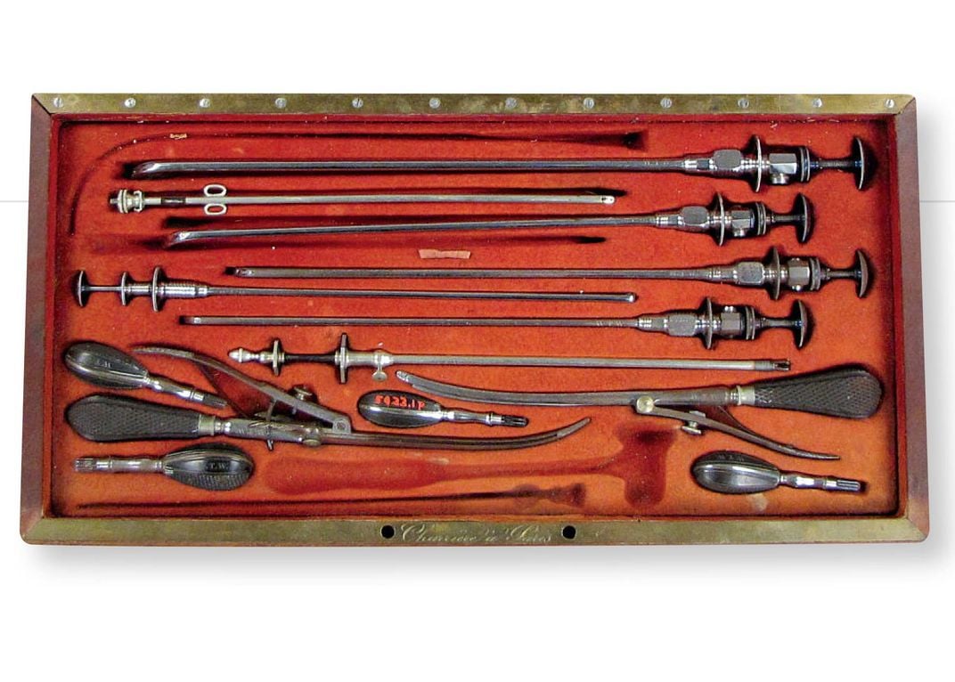 a medical tool kit shown from above