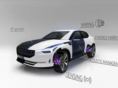 Leif Asp envisions a car with a body that acts as an energy source.