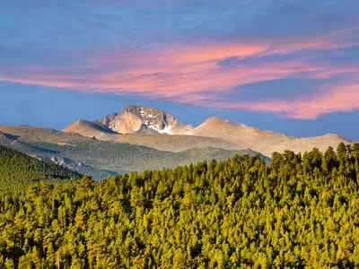 Isabella Bird ascended the 14,259-foot-tall Longs Peak, now part of Rocky Mountain National Park.