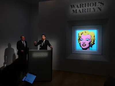 This Andy Warhol portrait of Marilyn Monroe, which brought in $195 million, was one of many high-profile sales last year.&nbsp;