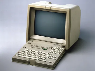 An early Minitel terminal made in France and introduced in the early 1980s
