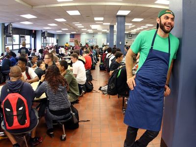 Giusti founded Brigaid to bring professional chefs into public school cafeterias to create made-from-scratch menus.