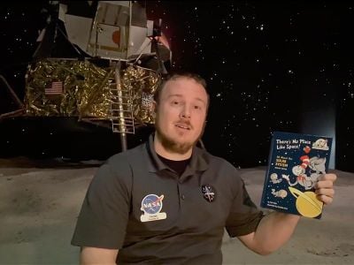 The Kennedy Space Center will have daily Facebook Live presentations for young children at 9:30 a.m. and for teens at 1 p.m.