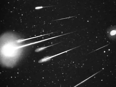 The Leonids appear to originate from the constellation Leo, but you can see them throughout the night sky.